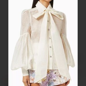 Zimmermann dancer tie neck Blouse